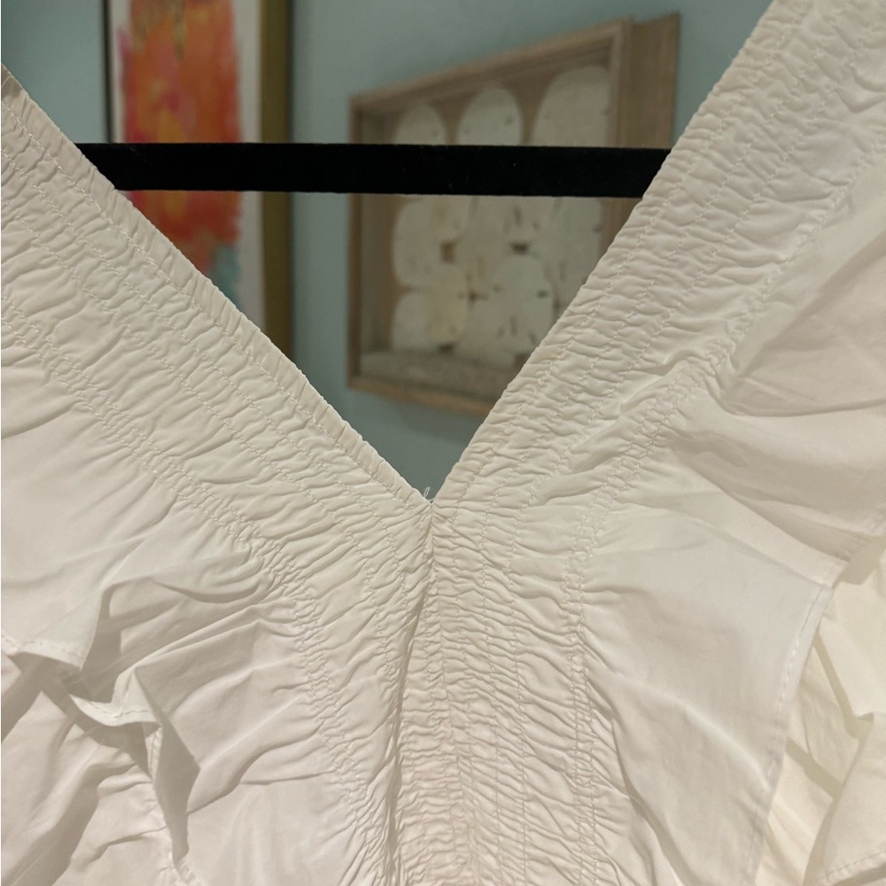 White Ruffled Tank - Picture 5 of 5